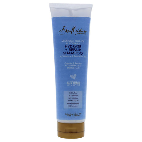 Shea Moisture Manuka Honey and Yogurt Hydrate Plus Repair Shampoo for Unisex, 10.3 Ounce Find Your New Look Today!