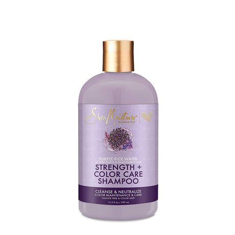 SheaMoisture Purple Rice Water Strength + Color Care Shampoo for Damaged Hair 13.5 fl ounce Find Your New Look Today!