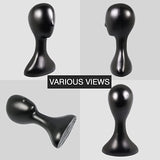 Studio Limited Professional Plastic Mannequin Head (Black), Durable Women Model Wig Stand Display Find Your New Look Today!