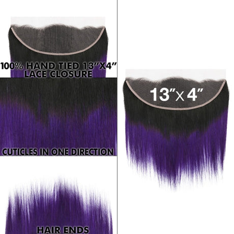 Uniq Hair 100% Virgin Human Hair Brazilian Bundle Hair Weave 7A Straight + 13X4 Closure#OTPURPLE Find Your New Look Today!