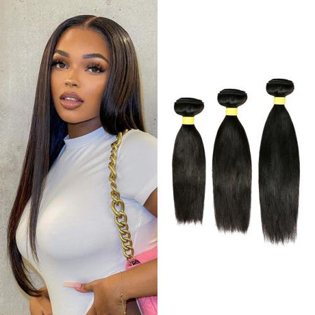 Upscale 100% Virgin Human Hair Unprocessed Bundle Hair Weave Straight 12A 3pcs Find Your New Look Today!