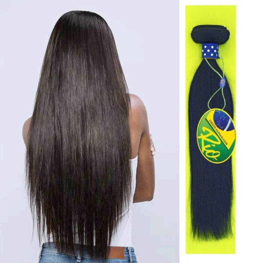 RIO 12 A BRAZILLIAN 100% VIRGIN REMY HUMAN HAIR - SINGLE BUNDLE - NATURAL COLOR