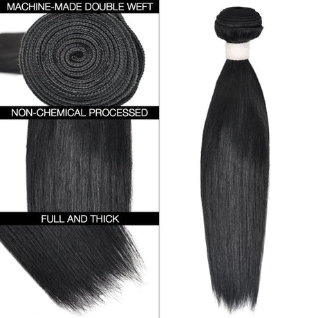 Variety Queen 100% Virgin Remy Human Hair Unprocessed Brazilian Bundle Hair Weave Straight Find Your New Look Today!