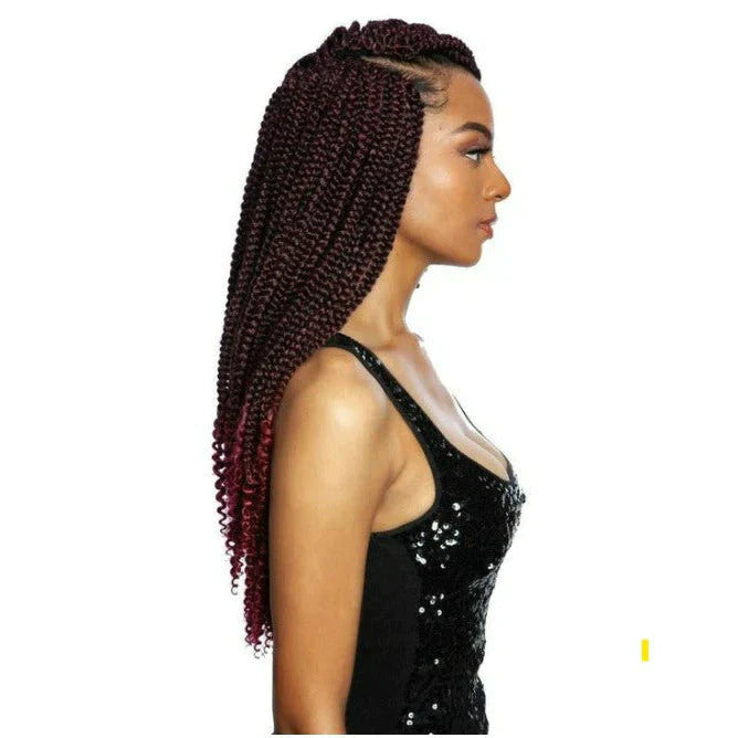 AFRI-NAPTURAL: 3X COILY ENDS BOX BRAID 18" (BOX307) - FINAL SALE