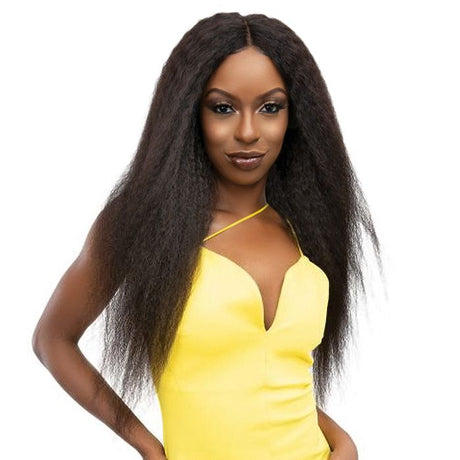 Janet Collection 100% Natural Human Hair HD Deep Part Lace Wig KINKY CRIMP - Hollywood Beauty STL